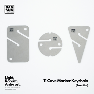 Titanium Cave Marker Keychain (True Size;1pc) image 4