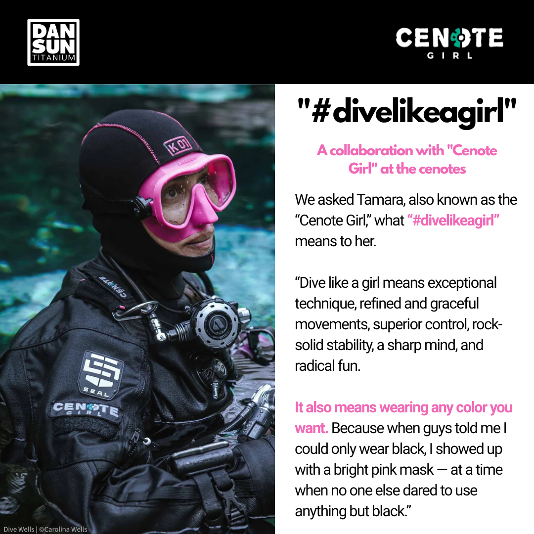 "#divelikeagirl" Crop-top T-shirt image 1