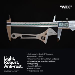 "WIDE" Titanium Adjustable Spanner image 10