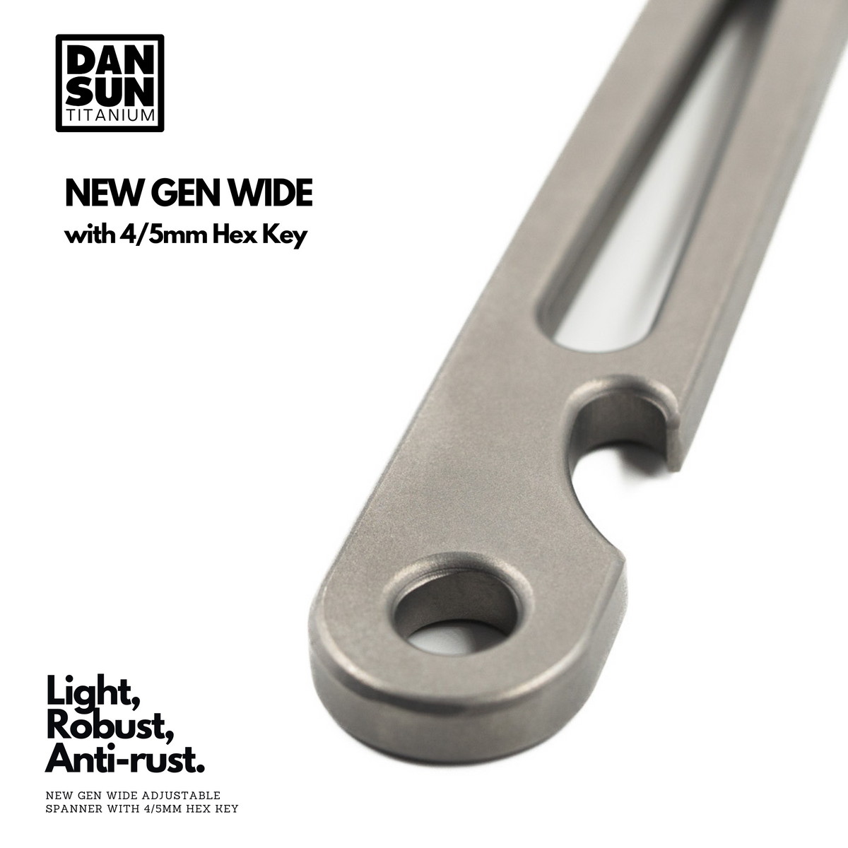 "HEX WIDE" Titanium Adjustable Spanner image 6