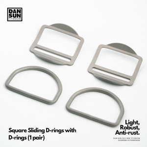 Square Sliding D-rings (2pc) image 0