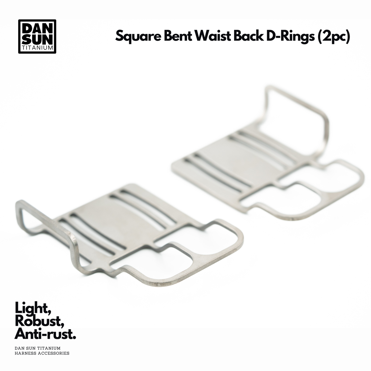Square Bent Waist Back D-Rings (2pc) image 0