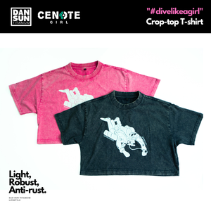 "#divelikeagirl" Crop-top T-shirt image 0