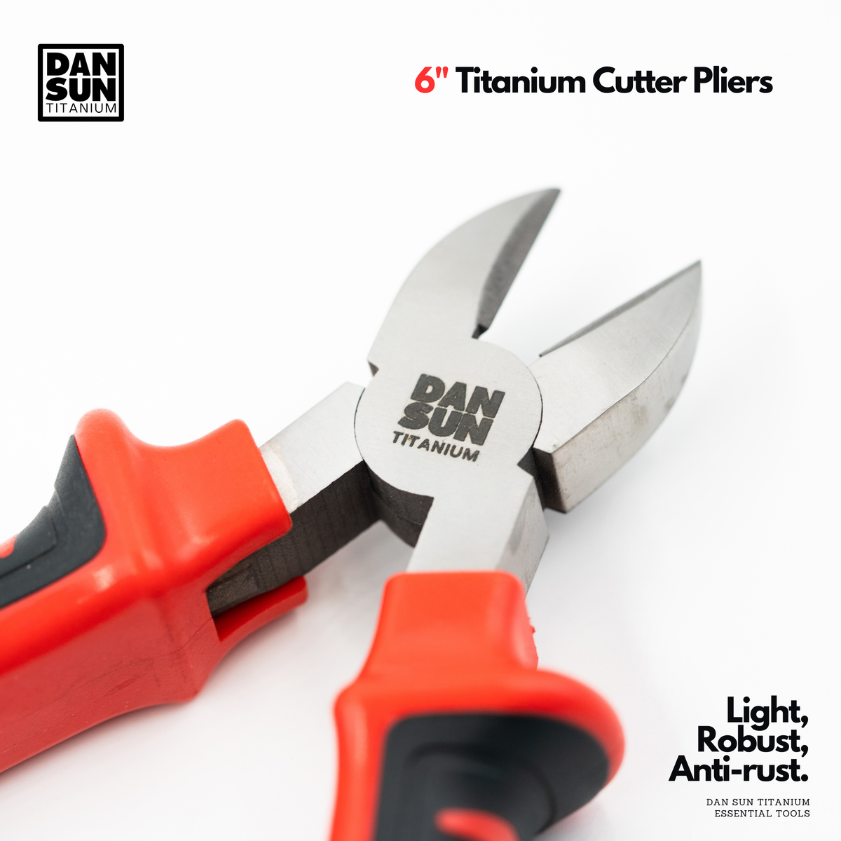6" Titanium Cutter Pliers image 0